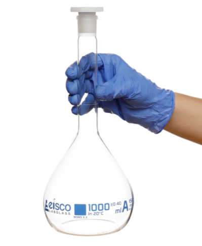 Volumetric Flask (Class A) with stopper,  1000ml 
