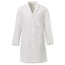 Lab Coat, Long Sleeved, Button Closure, White, Men - Large
