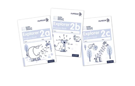 Numicon Number 2 Explorer Progress Books-Age 6+.  Fluency/Reasoning/Problem Solving/Geometry