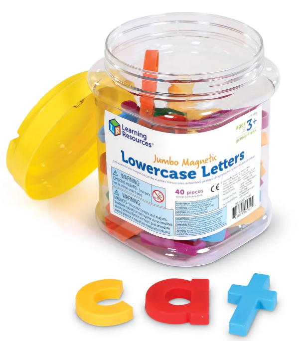 Jumbo Magnetic Lowercase Letters - Set of 40