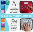 Labeled Sensory Mats - pack of 9