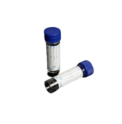 30ml Universal Faecal Specimen Container w/ spoon, printed label, Sterile, PS-400/Bx