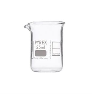 Pyrex 250mL Glass Beaker, Squat - Single