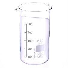 Simax 600ml Glass Beaker, Tall Form-Single