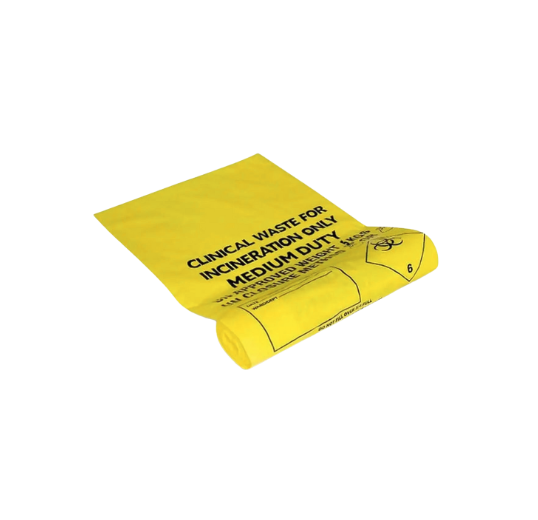 Biohazard Bags (Yellow), 63cm x 42cm (24x18)-25/Pack