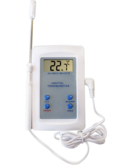 Thermometer: -40°C/300°C Digital w/detachable probe 
