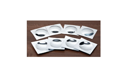 Double-Sided Mirrors: Concave/Convex - 100mm x 100mm -10/pack