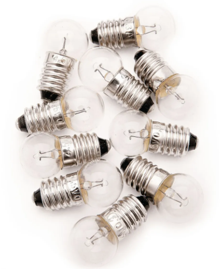 Bulbs: Round M.E.S. 2.5V 0.2A 25/Pack