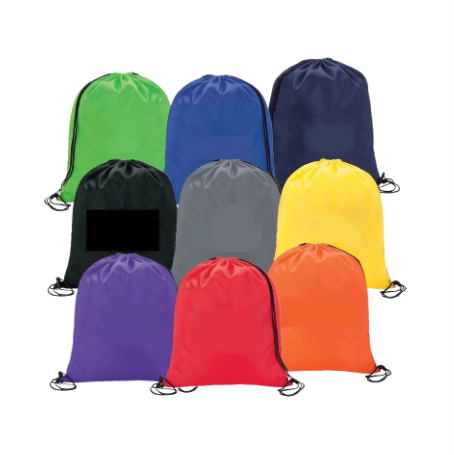 Solid Color Drawstring Backpack