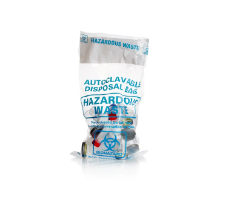 Biohazard Waste Bags (Clear), Blue,16x24-200/Pack