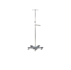 2-Hook Mobile Infusion Stand - Stainless Steel