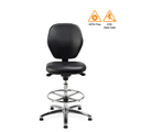 ESD (anti-static) Clean Room/Lab Tech Chair with brake loaded castor, height adjust, HEPA Filter - High