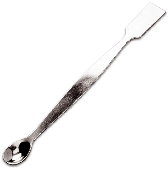 Spatula: Flat End and Spoon, Stainless Steel, 200mm - pack of 5
