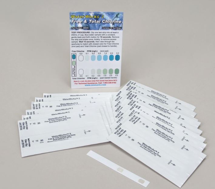 Water Chemistry Test Strips - Total Chlorine