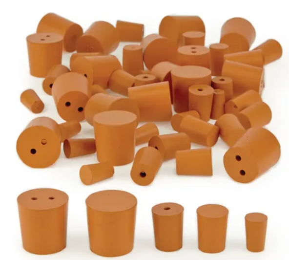 Red Rubber Stoppers - Mixed Bundle - Pack of 50 