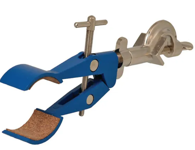 Clamp - Two Prong Cork Lined on Swivel Boss head