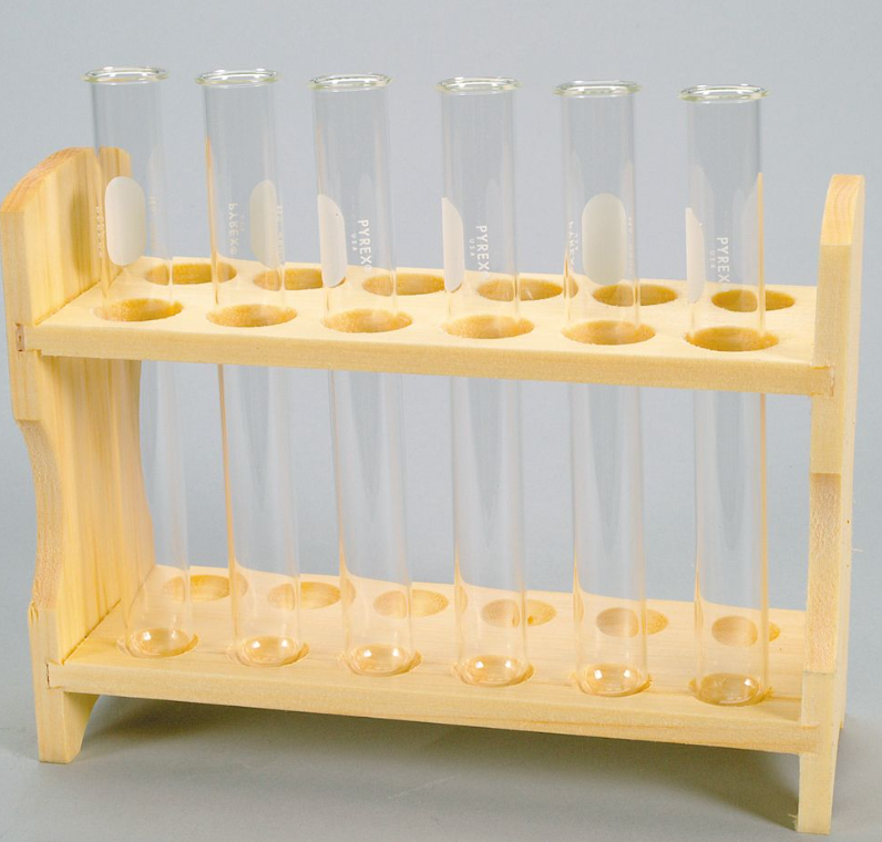 Wooden Test Tube Rack -for 12 tubes up to 25mm dia 