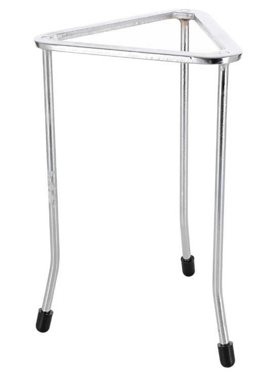 Tripod Stand: Triangular, flat top