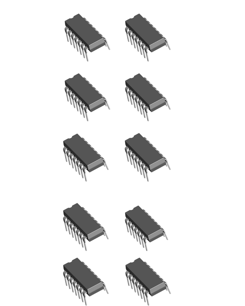 DIP-14 CD4012BE CD4012 4012 Dual 4 Input Nand Gate IC - Pack of 10 