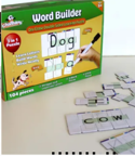 Word Builder Dry Erase Puzzle-3-in-1- Learn, Build, Write