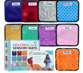 Labeled Sensory Mats w/Lesson Plans-9/pc