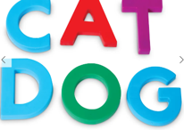 Jumbo Magnetic Uppercase Letters-40pcs