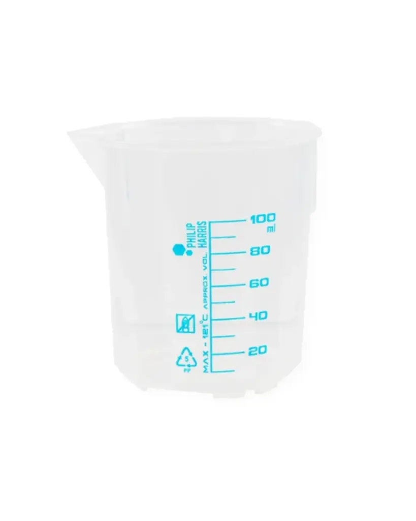 PH 100ml Beaker HDPE Polypropylene (Plastic) - Single  (10ml grad)