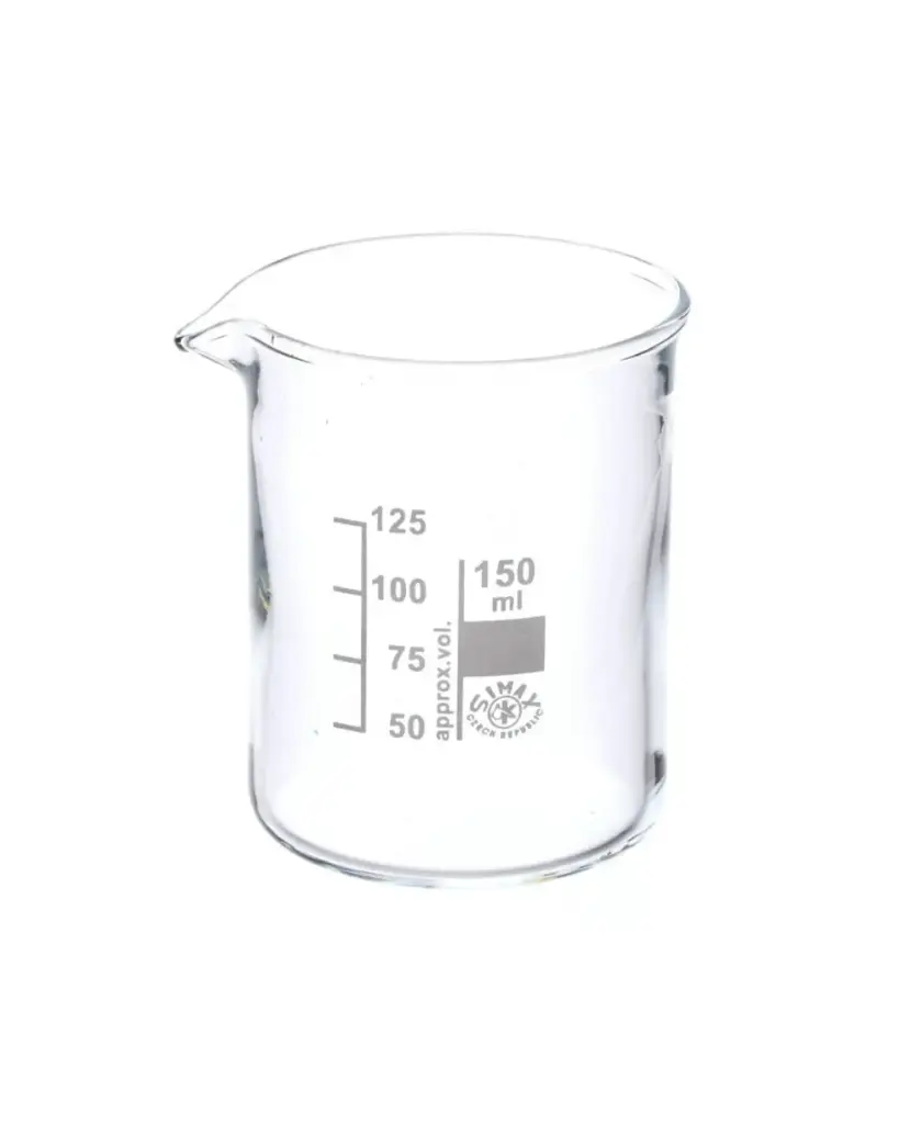 Simax 150ml Glass Beaker, Squat-Single 
