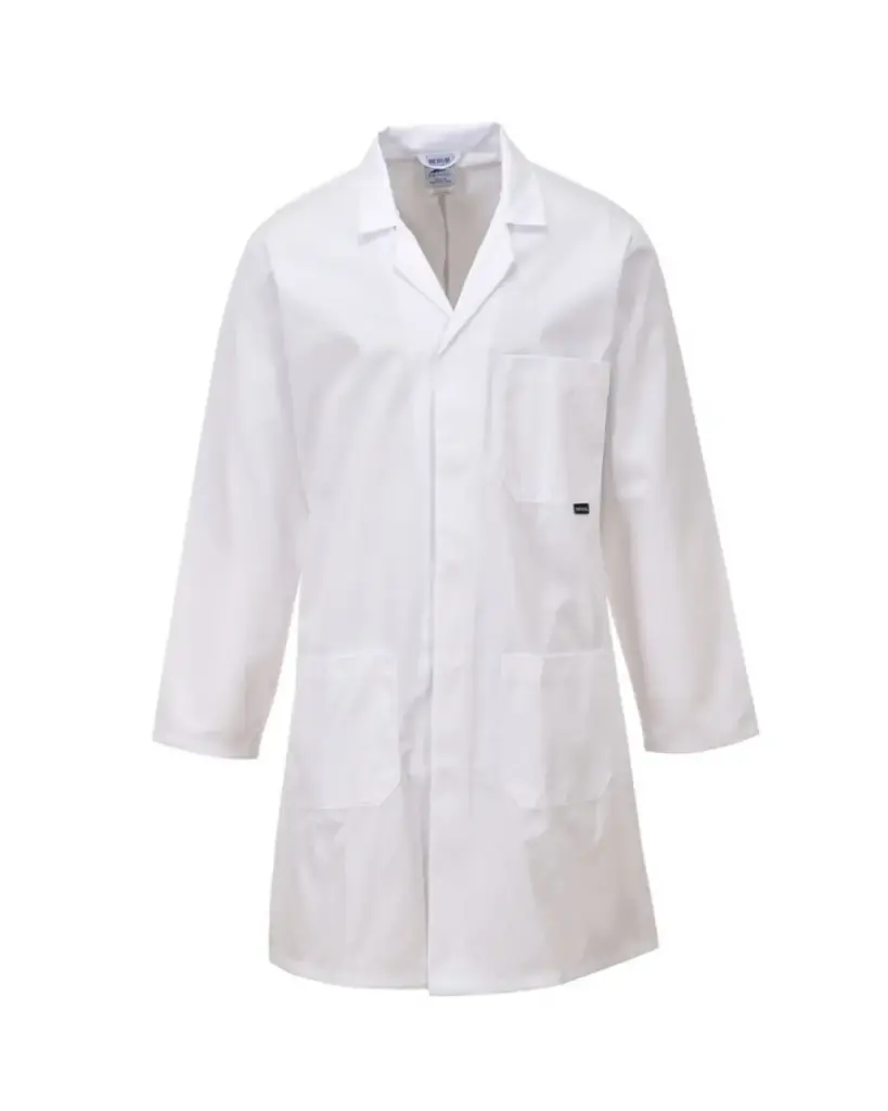 Portwest C852 Standard Engineering Lab Coat - White, Large 