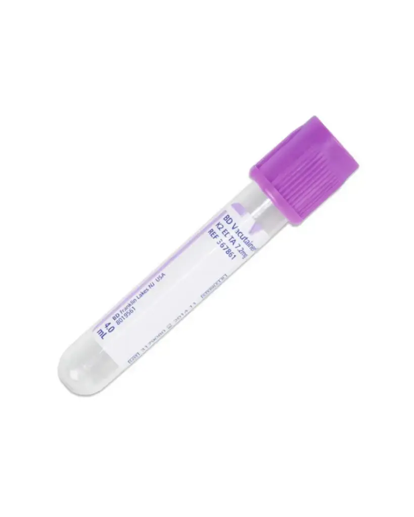 BD 4ml Blood Tubes K2EDTA - Lavender Cap-50/Pack  