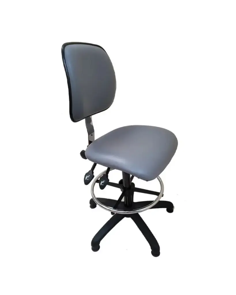 Laboratory Chair, Upholstered, LD Soft Castors-Bench Height