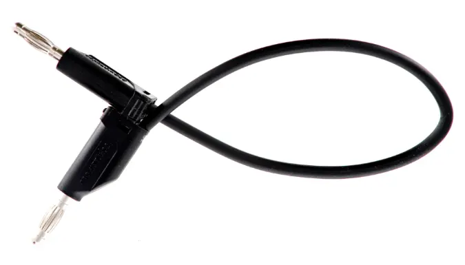 4mm Stackable 250mm Plug Lead-Black