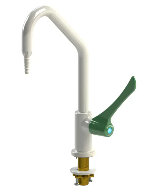Brownall Labtap Swan Neck Lever Taps-Pair