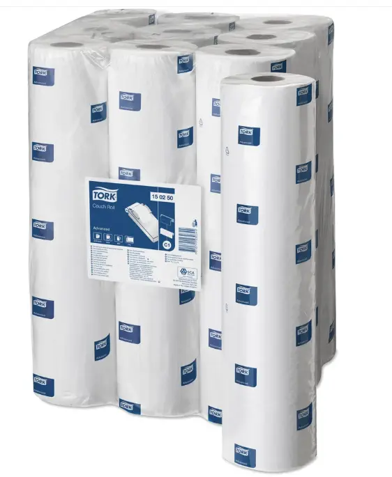 Examination Couch Paper: 19" Roll, Perforated White-9/Case 