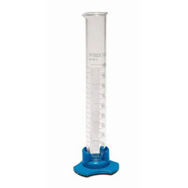 [CAHE1009679] Pyrex Measuring Cylinder, Glass 100ml with plastic base - Single