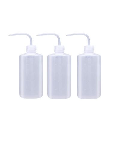 [CAHP058054AA] 500ml Wash Bottle (Plastic) unlabelled - Pack of 3