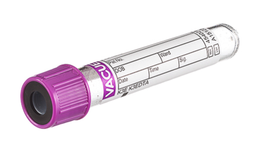 [CA454021] 4mL Blood Collection Tubes K3EDTA Lavender Cap-Black Ring 