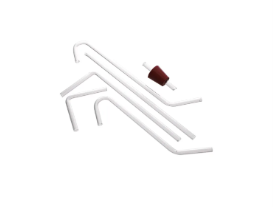 [CAHE1007942] Soda Glass Gas Delivery Tubes, 6mm o.d. - Assorted Pack of 6
