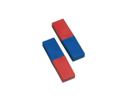 [CAHP00053118] Bar Magnets (pair): Plastic Coated Ceramic