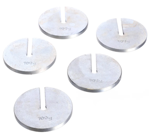 [CAHE1003086] Slotted Masses, SS, 100g-5/Pack