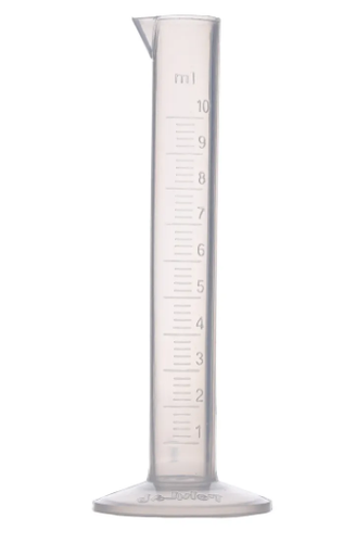[CAHP058049AE/VTT12302537-100] 10mL Measuring Cylinder, Polypropylene, 