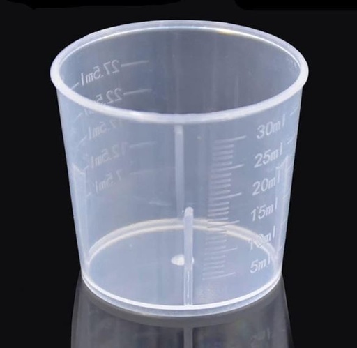 [CALB0018] 15ml Plastic Medicine Cups, Graduated - Pack of 20 