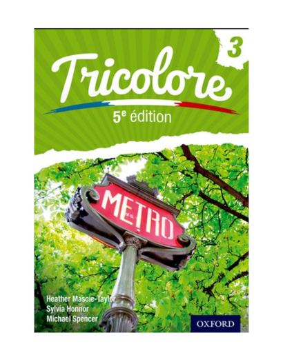 [ISBN: 9780198374756] Title: Tricolore 3, 5th Ed. Student Book