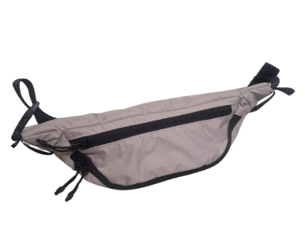 [13204] Travel Bum Bag Forclaz Ripstop (2 pockets) Beige|Black