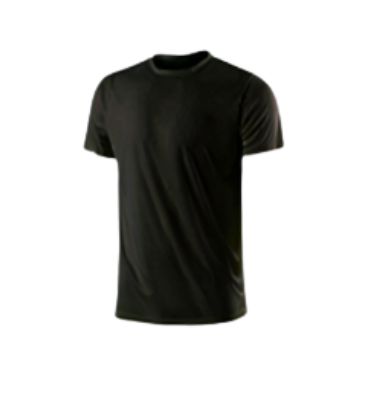 [CL30016] T-Shirt Men's Breathable Quick-Drying Short Sleeve Round Neck Black S