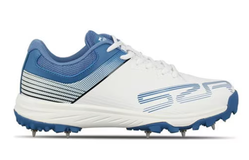 [5735] Cricket Shoe Slazenger Trainer Unisex White|Blue UK11|US12