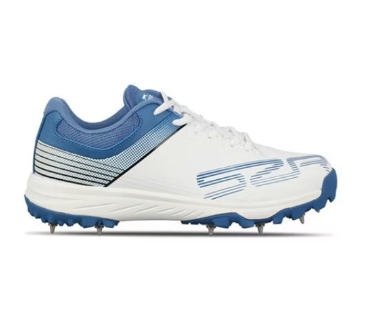 [5735] Cricket Shoe Slazenger Trainer Unisex White|Blue UK11|US12