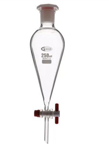 [CAHE1009703] Glass Separating Funnel w/Stopper - 250ml