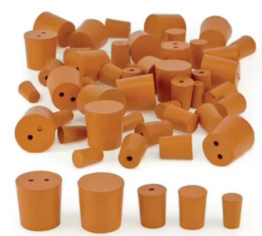 [CAHE1563783] Red Rubber Stoppers - Mixed Bundle - Pack of 50 