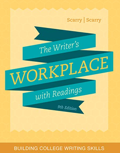 [ISBN: 978-130596095] Title: The Writer’s Workplace (with readings) 9th Ed.